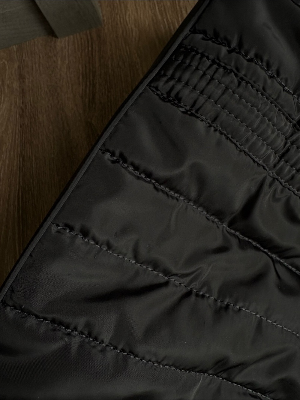 Steve Madden Black Quilted Nylon Weekender Duffel - Picture 12 of 14